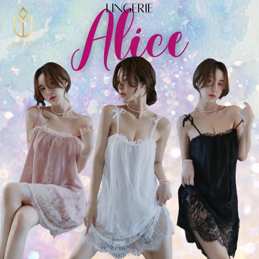 LINGERIE ALICE Ukuran Besar sampai LD 130 CM / DASTER JUMBO / GAUN TIDUR MALAM WANITA Dress Satin