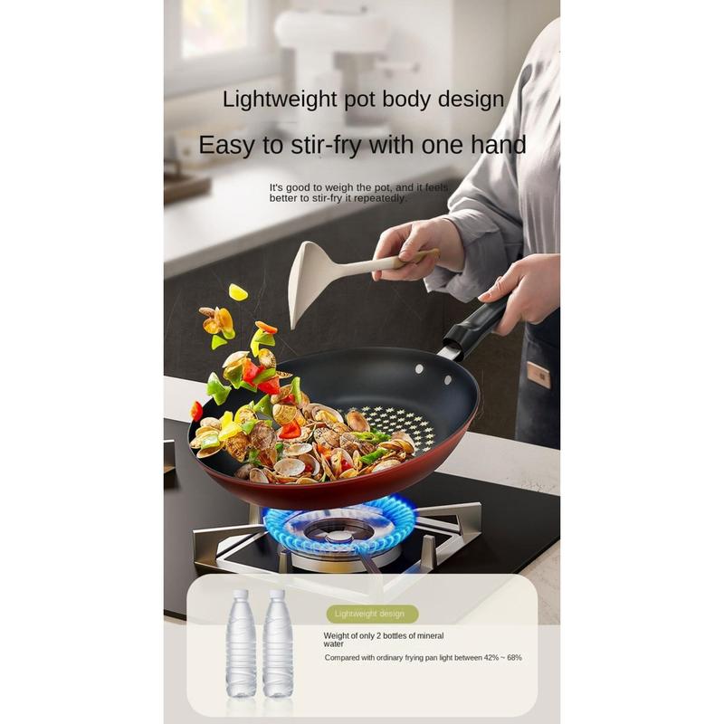 Product Introduction of New Non-Stick Pan with Lid Easy to Clean Frying Pan Multi-functional Iron Fried Steak Pot Gas Induction Cooker 22