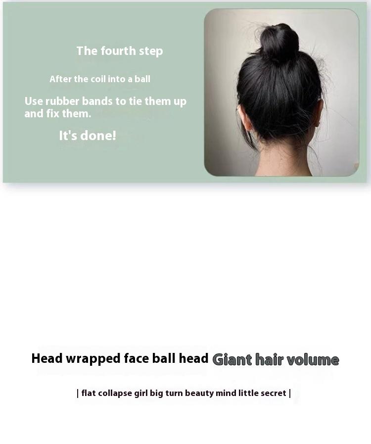 Product Introduction of Wig Ponytail Self-Winding Hair Band Bun Wig Women's Mid-Length Hair Extensions Artificial Hair Tied 4