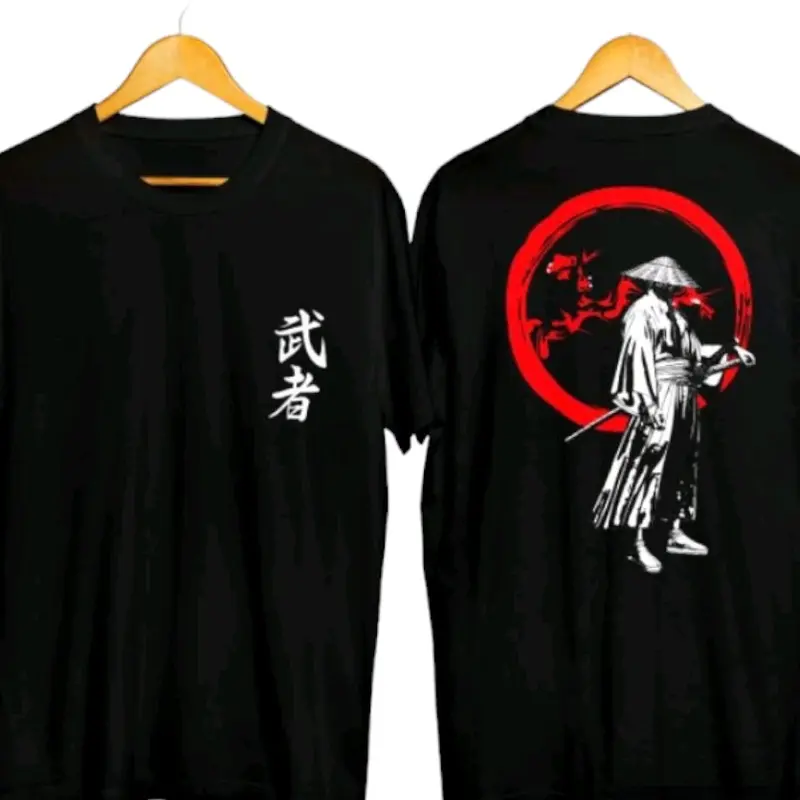 PAKET ISI 7PCS KAOS JEPANG Hitam 2
