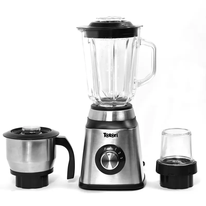 Máy Xay Đa Năng 3 Cối BL345 TOTORI Thủy Tinh Inox 1