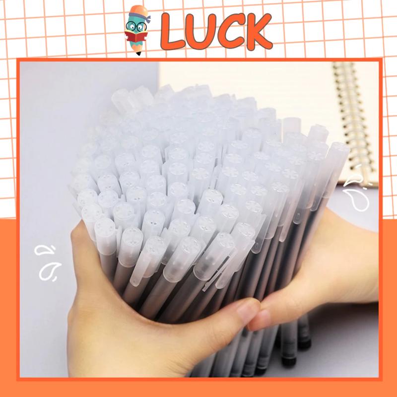 Product Introduction of [Big Sale] pen con Bút bi Gel bấm Màu Đen/Đỏ/Xanh, Ngòi 0.5mm, Nhanh Khô Không Lem, Thân Bút Nhám Sang Trọng, Viết Êm Không Nhòe bút siêu tạ bút nhân phẩm xịn bút gel nắp cài back school đồ dùng học tập bút không ngòi bút nước 21