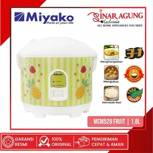 MIYAKO MCM528 / MCM-528 RICE COOKER 1.8 L FRUIT - GARANSI RESMI