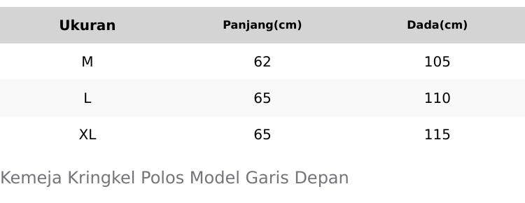 Kemeja Wanita Polos Lengan 3/4 Bahan Kringkel Premium Model Garis Depan