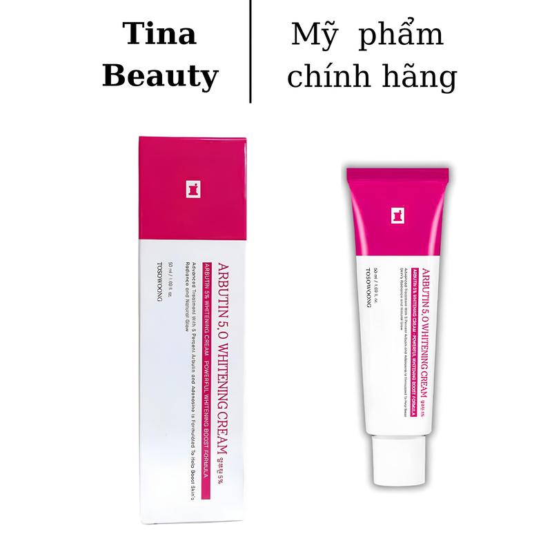 [Hang-CTY] Kem Arbutin 5% Tosowoong Hàn Quốc 50ml Hỗ Trợ Dưỡng Da Cải Thiện Nám Tàn Nhang Làm Đẹp Da