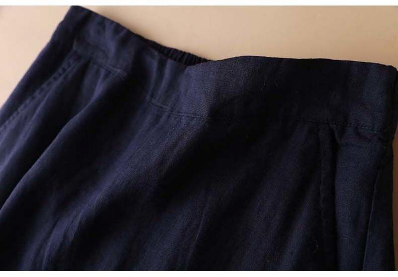 Product Introduction of Váy Thêu, Chất Liệu Cotton Và Vải Lanh, Kiểu Xếp Ly Váy xòe Cạp Cao Co Giãn Nửa Mỏng Và Dáng Rộng Rãi, Váy Chữ A Thường Ngày Nghệ Thuật, Phong Cách 2024 21