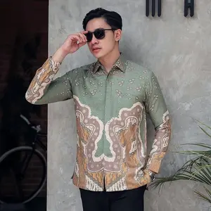 DOBY KERIS SAGE Kemeja batik pria premium furing hero Slimfit Katun Lembut