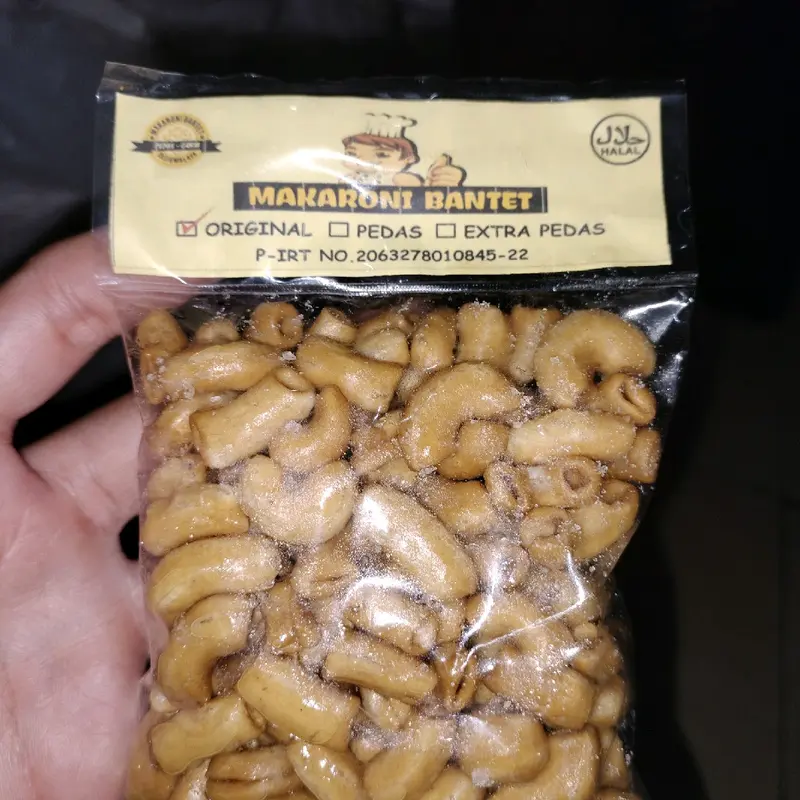 Paket usaha (100 pcs) Makaroni bantet Cap koki/Makaroni bantet Tasikmalaya P. IRT/Makaroni bantet khas Tasikmalaya (Mix) 2