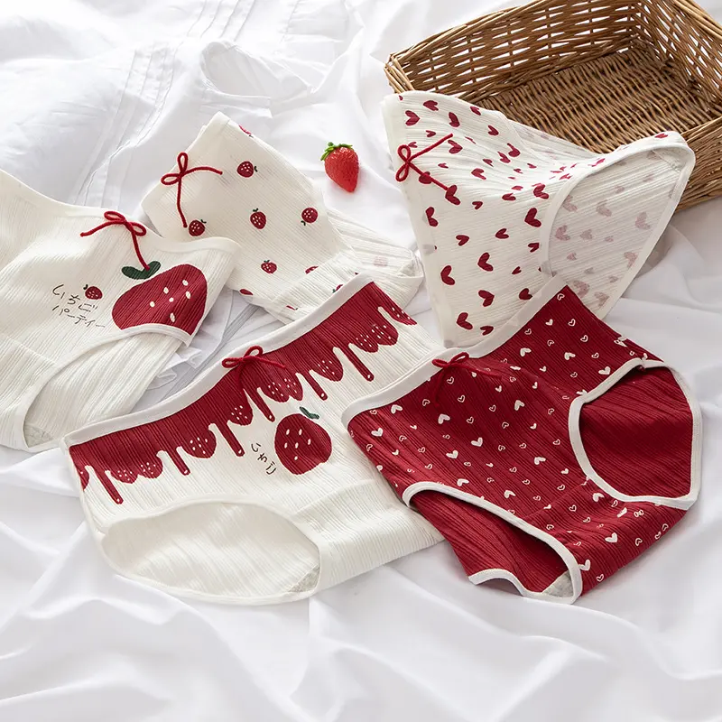 Celana Dalam Wanita Model Korea Cute Motif Katun 2