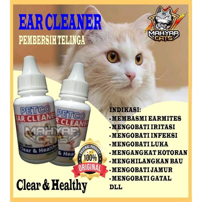 Gambar EAR CLEANER Pembersih Kotoran Telinga Kucing infeksi bau telinga Kucing Pet Ear Cleaner by Petco 30 ML Perawatan Kucing Tetes Obat Tetes Earmites clever solutions for cat dari mahyar.cats Kab. Bogor Tokopedia