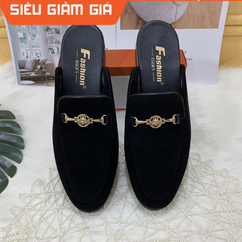 (VIDEO ) Giày sục nỉ nam phối xích ong ngang - BHNT Shop 0
