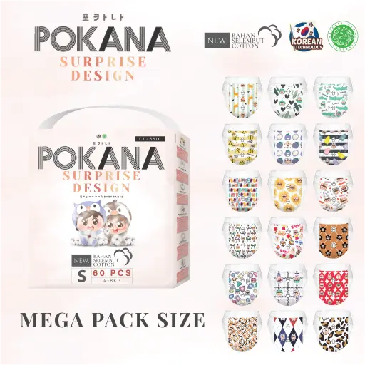 POKANA PANTS BABY DIAPERS MEGA PACK size L48 Bayi 2