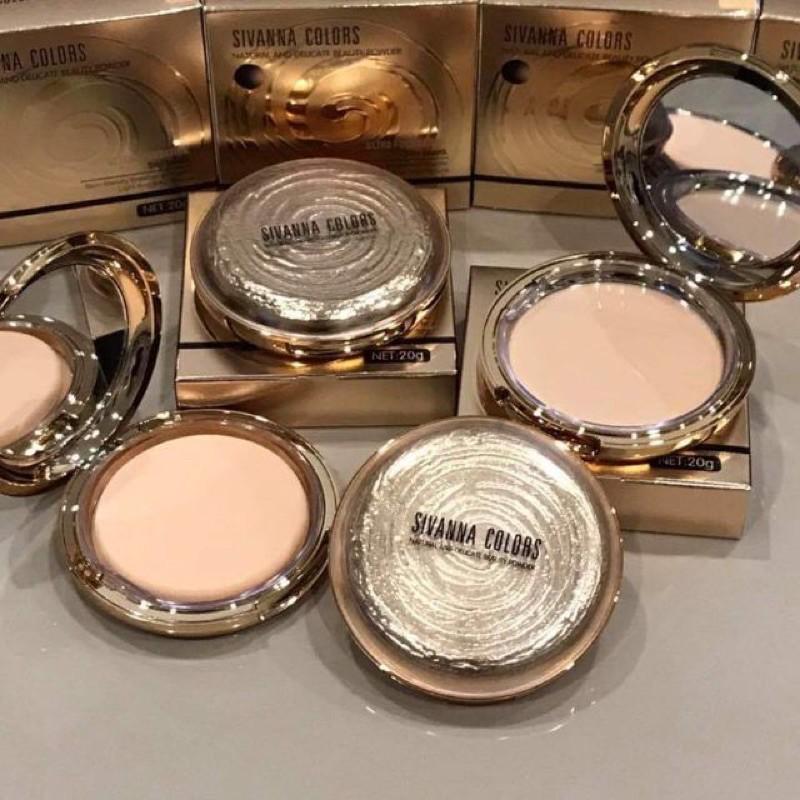  Phấn Phủ Kiềm Dầu Siêu Mịn Hàng Chuẩn  Thái Lan -Sivanna Colors Natural And Delicate Beauty Powder Cosmetic Mỹ Phẩm Trang điểm nữ 