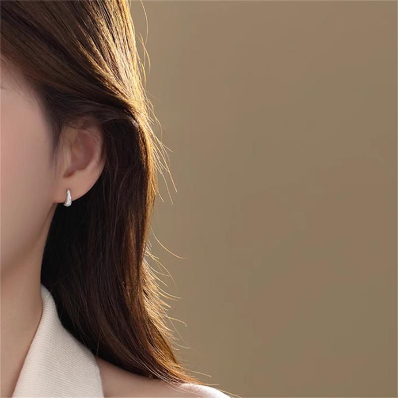 Khóa Tai Tròn, Tinh Tế Và Nhỏ Gọn, Phụ Kiện Tai Sành Điệu Và Cao Cấp 4