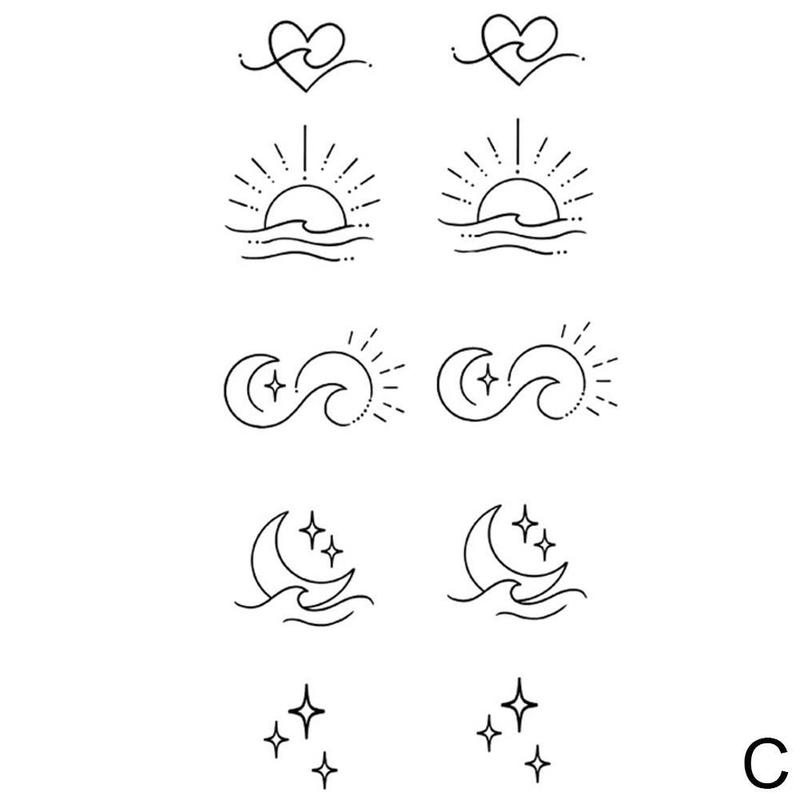 Product Introduction of Temporary Tattoo Stickers - Waterproof Metallic Floral Designs For 3-5 Day Wear 32