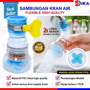 Sambungan Keran Air Flexible ORIGINAL ( FREE KLEM SELANG 1BUAH) KUALITAS TEBAL KIPAS KUAT ) Filter Air Carbon Active 3L / Saringan Air Kran / Kenmaster Water Filter SARINGAN AIR KRAN 4 BATU SUSUN 6X PENYARING FILTER SUPER MURAH / FILTER AIR / FILTER KRAN