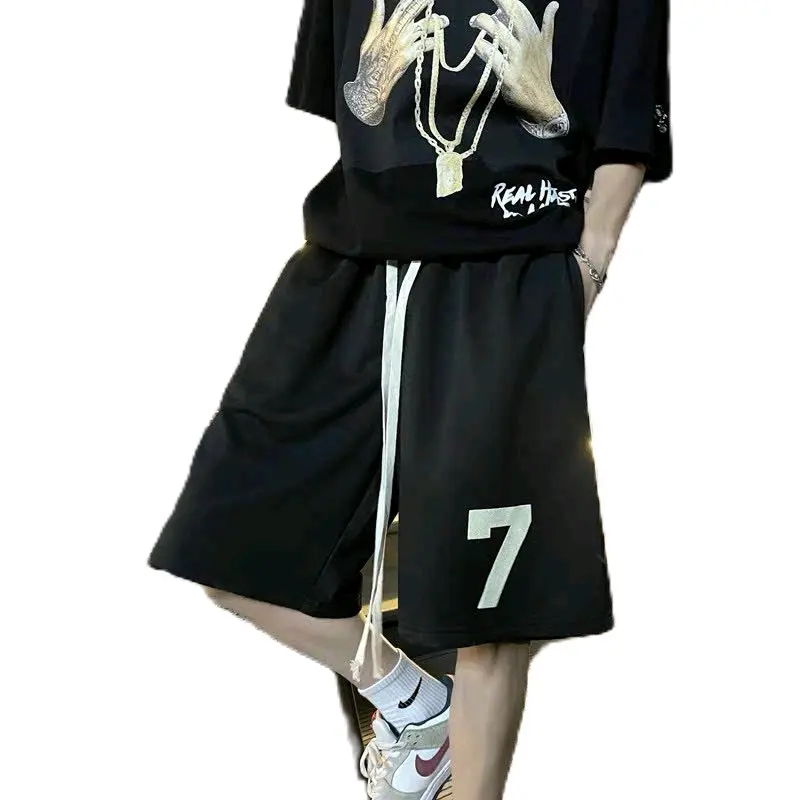 Quần đùi số 7 , from unisex nam nữ mặc ok, 3 màu đen, trắng , xám Women Pants Menswear Cotton