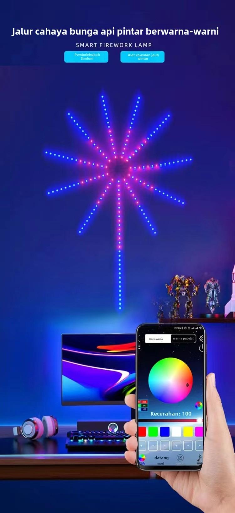 Product Introduction of LED 5V Colorful Firework Lights for a Neon Room 3