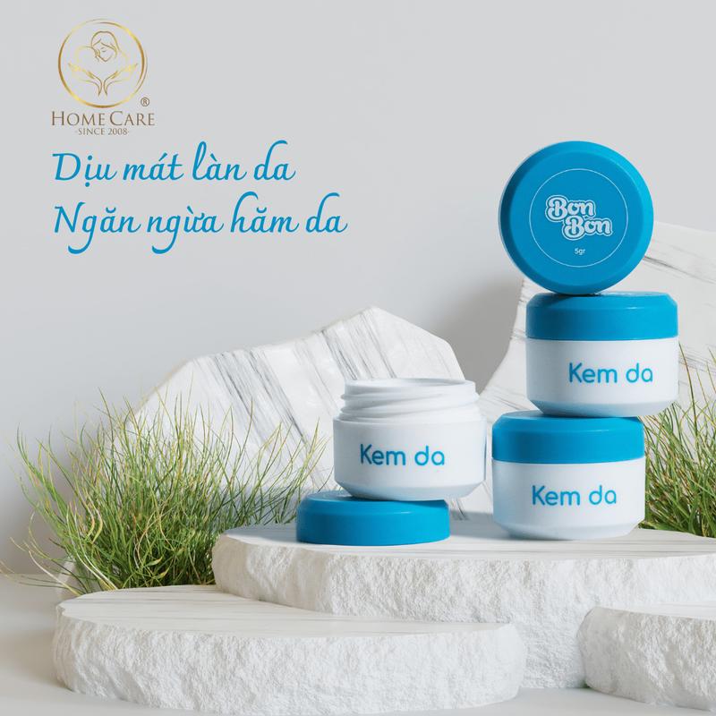 Bon Bon Kem chống hăm em bé Homecare 5g an toàn cho bé giảm ngay hăm ngứa rôm sảy dưỡng ẩm tự nhiên không mùi