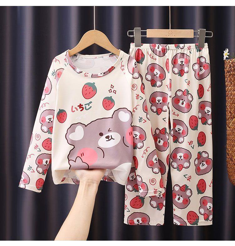Product Introduction of Bộ Đồ Ngủ Trẻ Em, Hàng Mới Về, Mỏng Và Dài Tay, Thích Hợp Cho Mùa Xuân Và Mùa Thu, Cho Bé Gái, Trẻ Em Trung Và Lớn, Thiết Kế Hoạt Hình, Quần Áo Điều Hòa Không Khí, Bộ Quần Áo Mặc Nhà 23