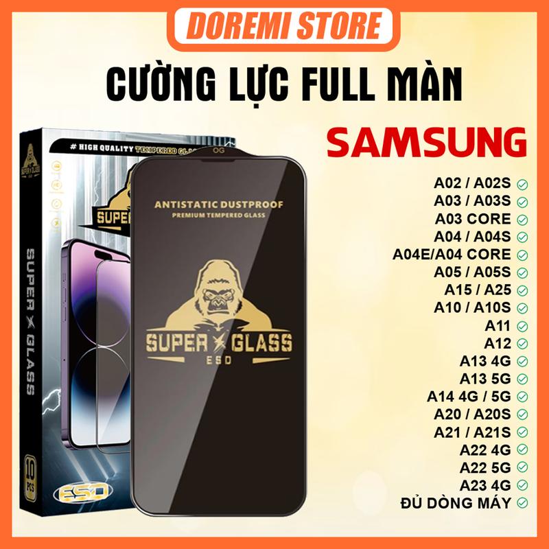   COMBO 3 KÍNH  Kính cường lực KK full màn TRONG SUỐT đủ dòng máy cho Samsung A02 02s 03 03s 03 core 04 04s 04 core 05 05s 15 25 35 55 A10 10s 11 12 13 4G 5G  14 16 07 17 4G 5G A20 20s 21 21s 22 4G 5G 23 4G 5G 24 4G M01s 02 02s 04 10 10s 11 12 13 14 15 20 