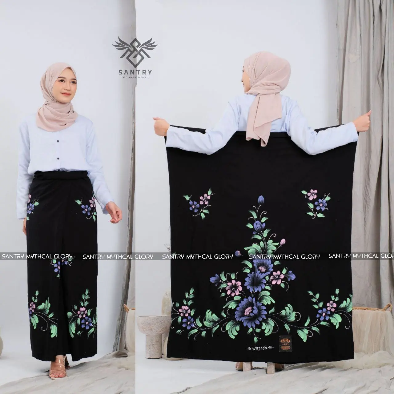 SARUNG  SANTRI PUTRI || SARUNG LUKIS SANTRI TERBARU BAHAN TEBAL