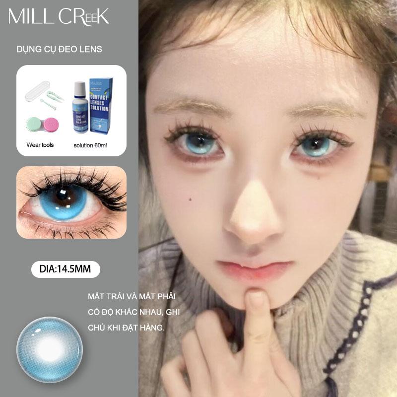 Mill Creek[Mua 2 tÃ¤ng 5] lens milk gray M¤t 0-6 ống kính màu xanh xám dÃ Mua mÃt làn rhánmiªn phi Dung dich chǎm sóc 60ml + 2 dụng cụ đeo + 14.5mm Khuyen 4