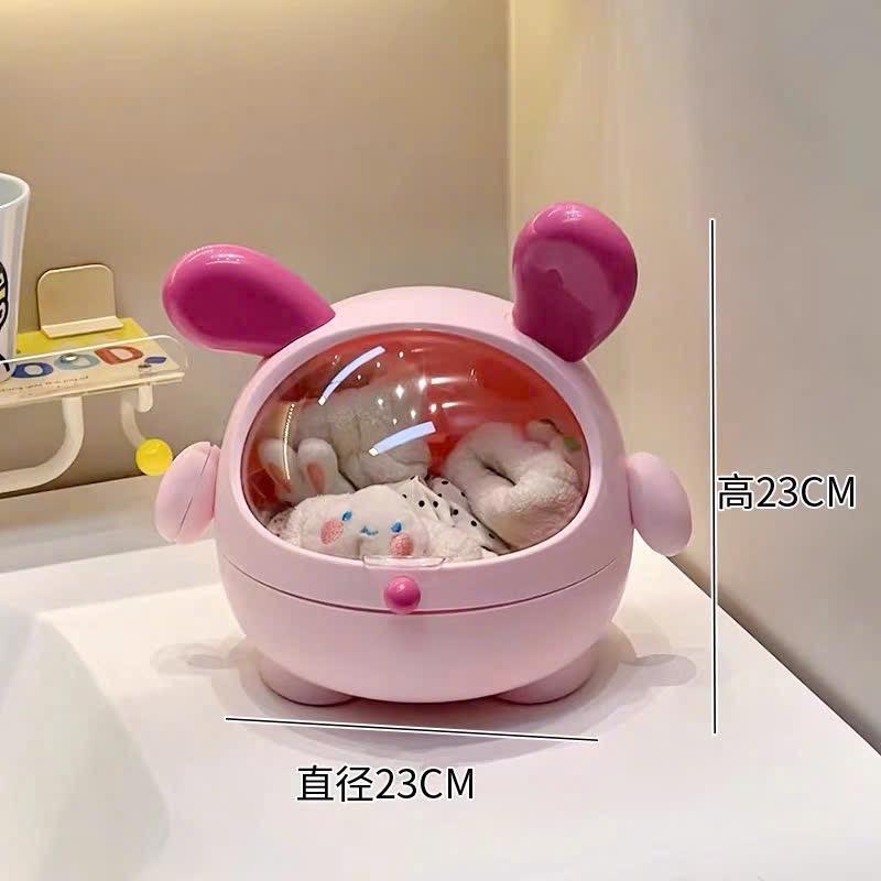  Để Bàn Hộp Bảo Quản Có Nắp Hộp Trang Sức Trẻ Em Chống Bụi Trang Sức Hộp Bảo Quản Văn Phòng Phẩm Dễ Thương Xô Bảo Quản 