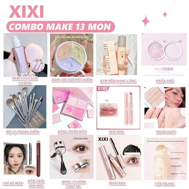 Bộ trang điểm cao cấp 15 món makeup chuyên nghiệp hottrend bộ makeup sang chảnh, hàng nội địa trung chính hãng nâng tone da kiềm dầu tốt lâu trôi