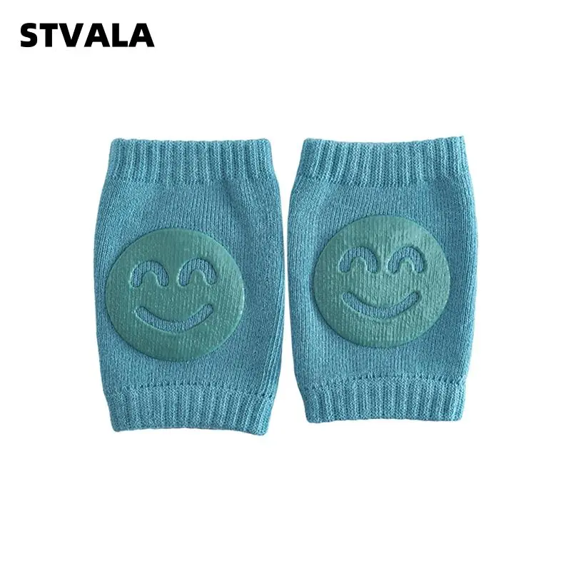 Baby Knee Pads for Crawling, Cartoon Smile Pattern Knee Protectors