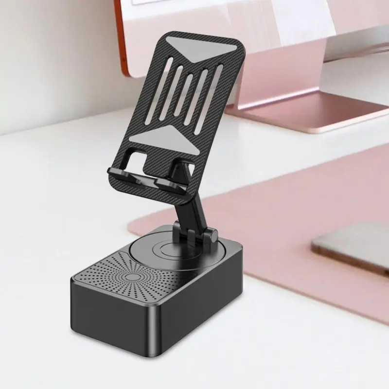 Giá Chân Đế Điện Thoại, Có Loa Âm Thanh, Đa Chức Năng, Thiết Kế Gấp 2 Trong 1, Giá Đỡ Điện Thoại Di Động Thích Hợp Cho Lối Vào, Bàn Văn Phòng, Bàn Phòng Ngủ, Và Sử Dụng Tại Nhà 1