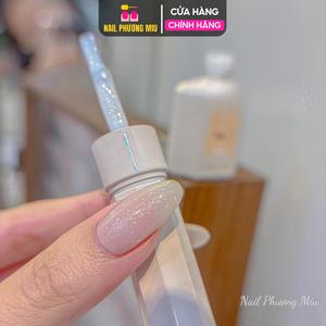 Sơn Gel Nhũ Gạo Trắng Jiao Yan She 15ml Trắng Bông Tuyết Sơn Nhũ Hồng Làm Nail, Đặc Siêu Bóng Bền nước Màu thạch, Cực Xinh Không Ố