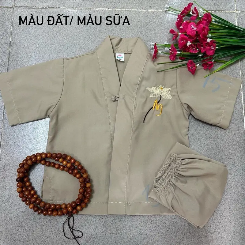 Đồ Lam Đi Chùa_ Bé Trai# _MẫuMới [Hoa Sen Thêu Ngẫn Nhiên Ạ] 5
