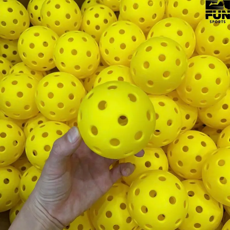 Bóng Pickleball Thi Đấu Tiêu Chuẩn Bóng Tập Luyện Ngoài Trời 40 Lỗ Độ Bền Cao Độ Ổn Định Fun Sports 5