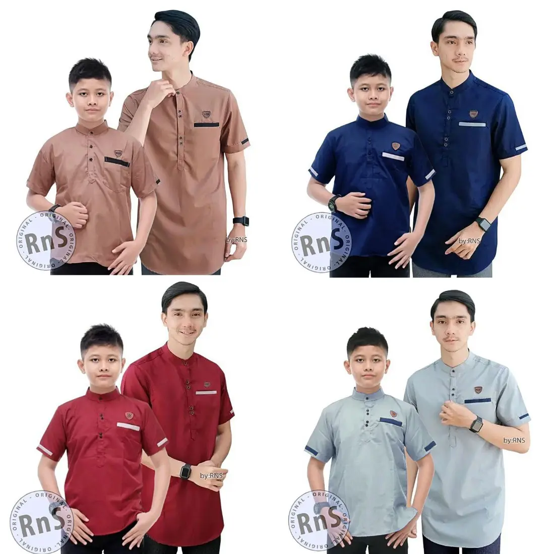 Baju Koko Couple Baju Couple Ayah dan Anak Couple Muslim Terbaru Couple Koko Bahan Toyobo