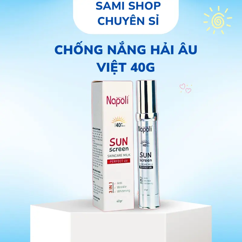 Kem Chống Nắng Napoli 40g Hải Âu Việt Chính Hãng 0