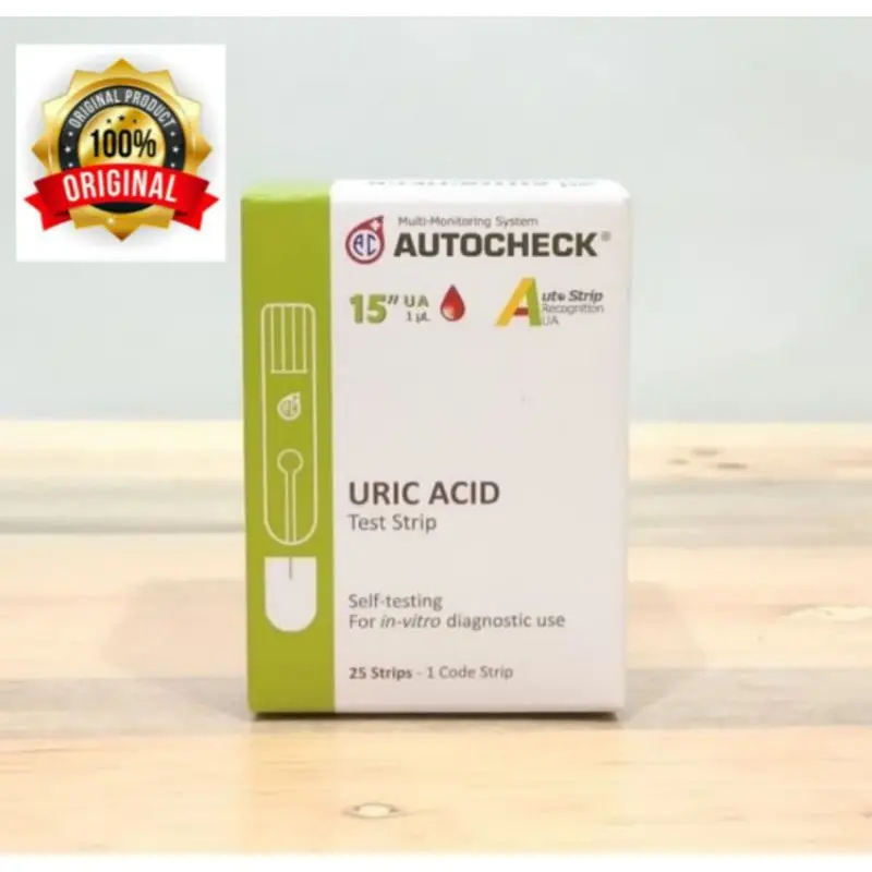 STRIP AUTOCHECK Asam urat uric acid stik UA - isi 25 strips 0