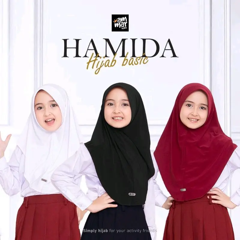 BERGO HAMIDAH ANAK UNTUK ANAK SEKOLAH SD Jilbab Muslim Instan