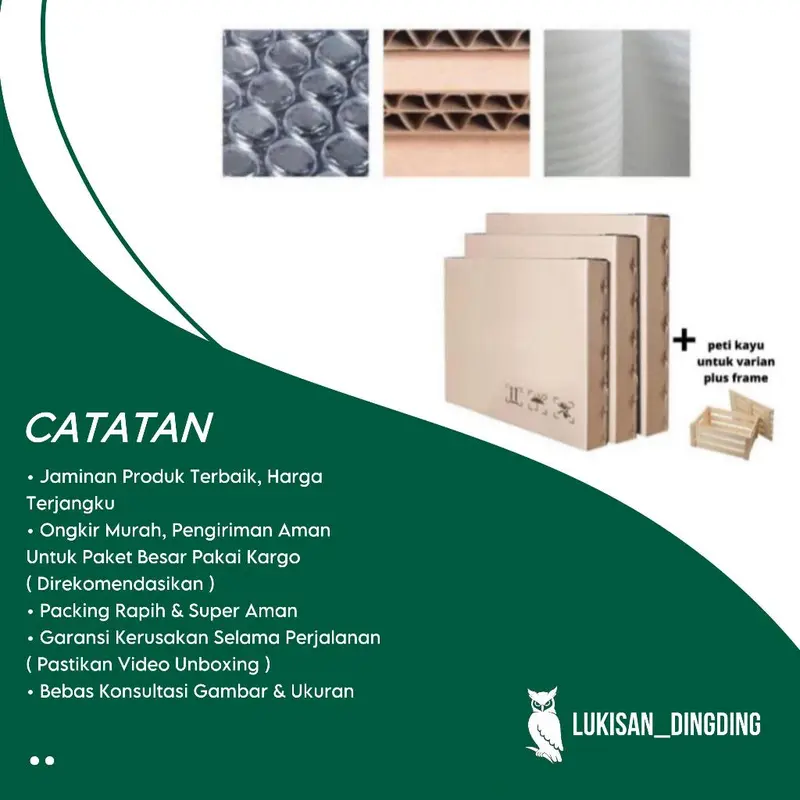 Lukisan dinding abstrak tekstur pohon salju minimalis modern untuk hiasan dinding siap pajang Lukisan Pajangan Dinding Ruah 2