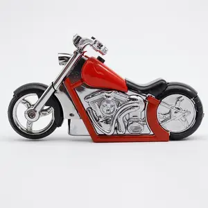 Pemantik Elektrik Miniatur Motor Unik Mini Kecil Plus Senter - RED