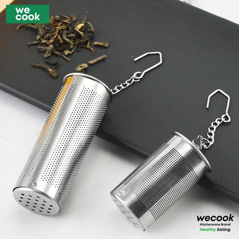 Lưới lọc trà Inox 304 hình trụ lướicó dây treo WECOOK lọc pha trà, gia vị hầm tiện dụng (NB74)