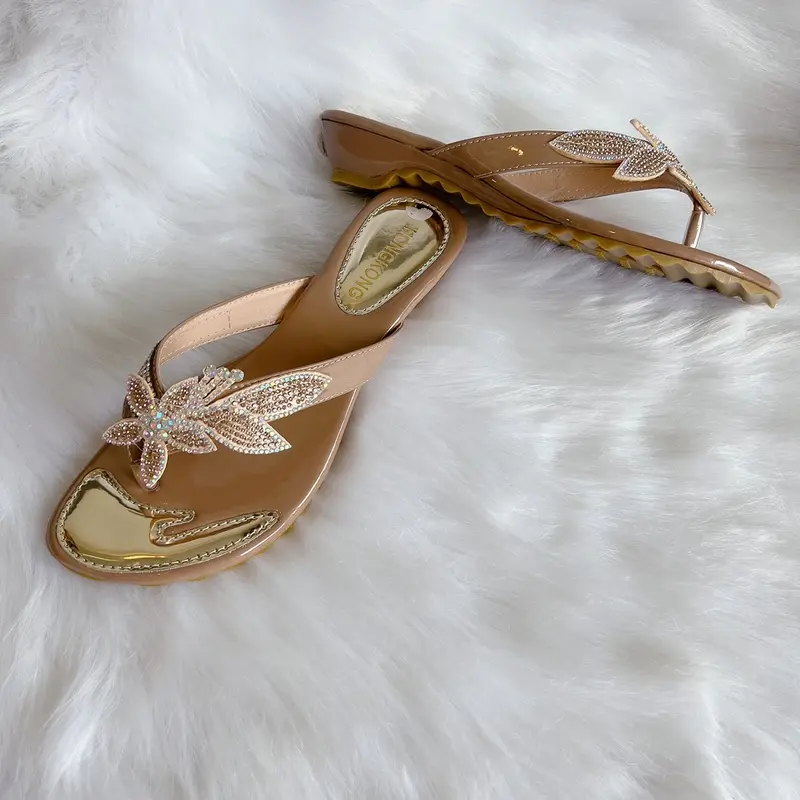 Dép xoàn big size 36-42 đế xuồng 3cm chiếc lá Nữ - Giày cao cấp trẻ trung hiện đại 5