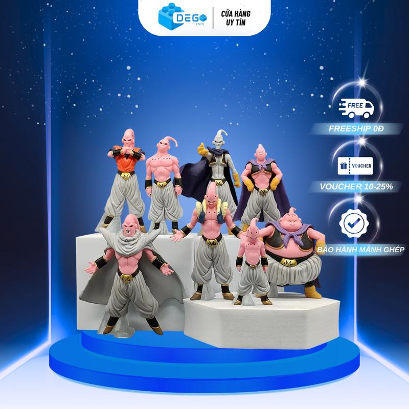 [ TẶNG LED ] Set 8 mô hình Majin Buu ma bư trong Dragon ball Z figure Full majin buu Dego Toys