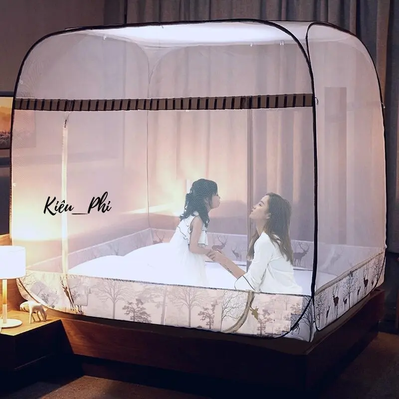 Mùng gấp thông minh tự bung chống muỗi gấp gọn cao cấp Kiều Phi 0