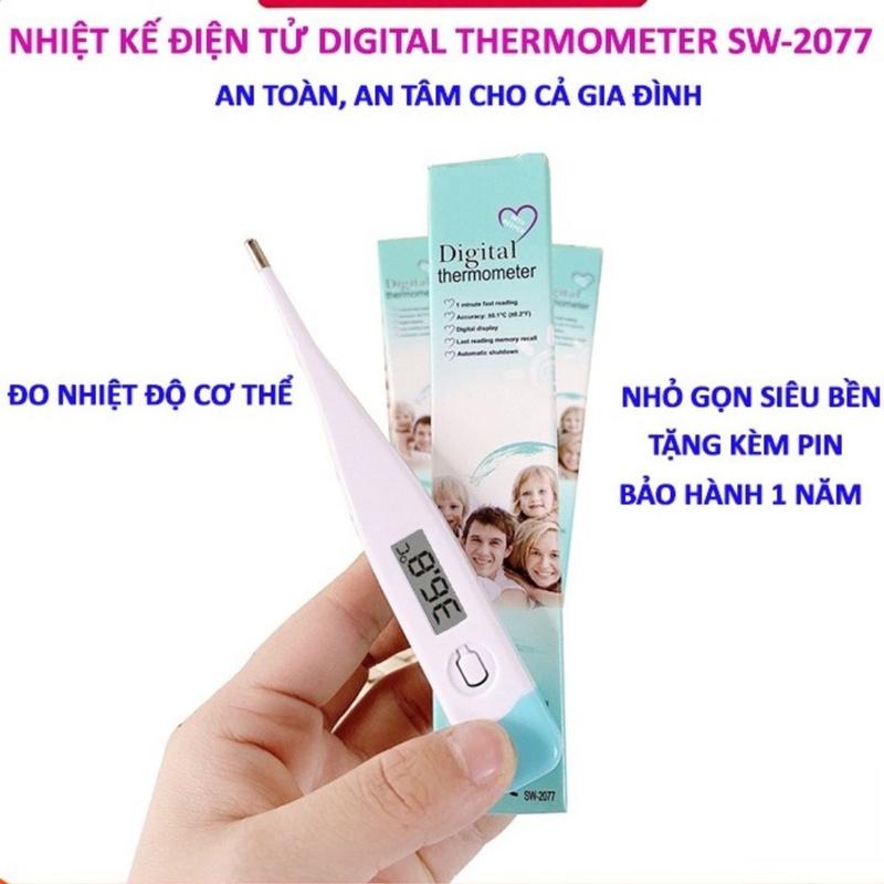 Nhiệt kế điện tử kẹp nách Dᶖgital Thermometer chuẩn xác, báo nhiệt độ nhanh…