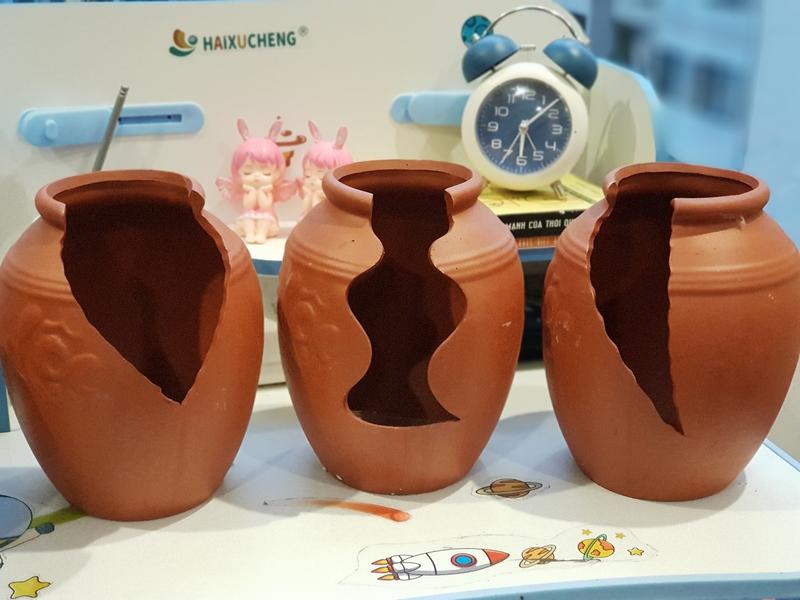 Product Introduction of chum sẻ trồng sen đá, trang trí tiểu cảnh, bonsai, chum đất nung 5