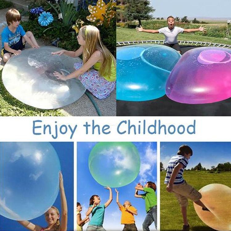 Product Introduction of Bubble Ball Summer TPR Decompression Oversized Inflatable Ball Water Injection Bubble Balloon balloon garland 18