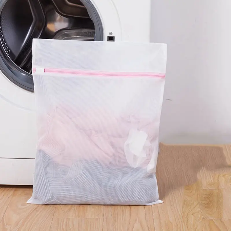 Tempat Baju Kotor Laundry Bag Net Zipper Resleting Kantong Mesin Cuci Pakaian Tas 1