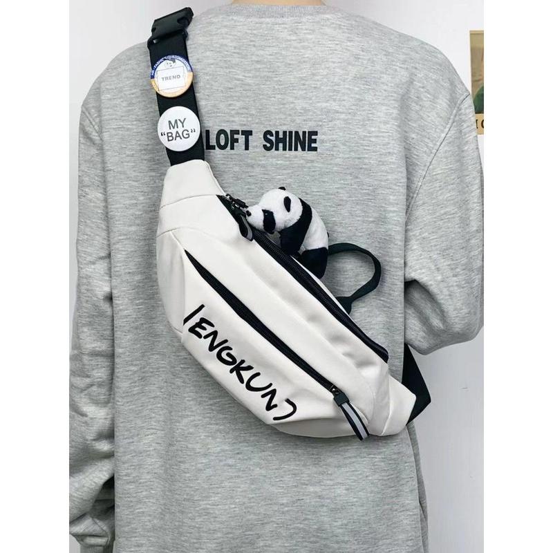 Túi Đeo Ngực, Thương Hiệu Hợp Xu Hướng Ins, Dành Cho Nam Và Nữ, Phong Cách Nhật Bản, Cỡ Nhỏ, túi Messenger Thường Ngày Túi Đeo Vai Dụng Cụ Đơn Giản, Thích Hợp Cho Thể Thao, Túi Đeo Hông Đựng Điện Thoại Di Động