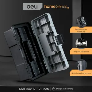 Deli Tools Kotak Penyimpanan Perkakas Tool Box 12 - 21 Inch EDL4323XX